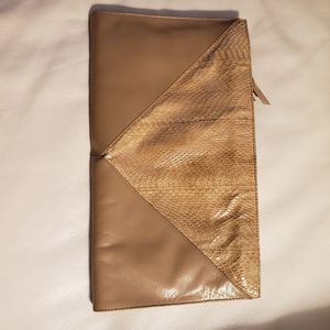 Genuine snakeskin & Leather clutch handbag